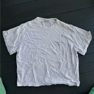 Siegelman Stable Cropped Logo T-Shirt- White Size L